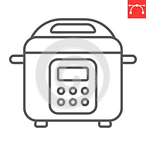 Multicooker line icon