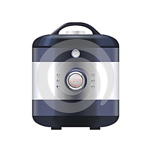 Multicooker or steamer, vector icon or clipart.