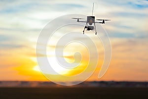 Multicopter with camera onboard