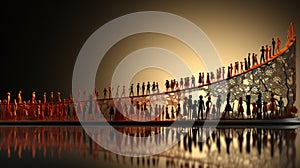 Multicultural Stickfigure Illustration