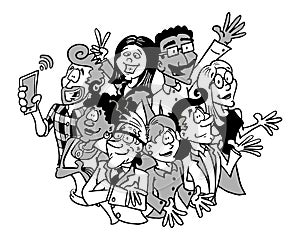 0007 Team Multicultural BW