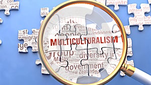 Multiculturalism being closely examined photo