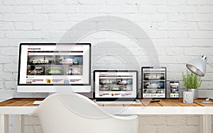 multidevice desktop e-magazine