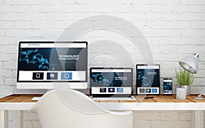 multidevice desktop innovative website