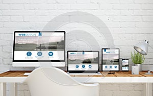 multidevice desktop web design photo