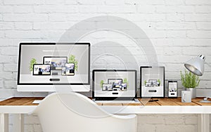 multidevice desktop web responsive design photo