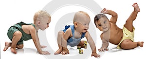 Multiethnic babies photo