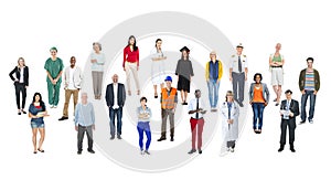 Multiethnic People with Different Jobs