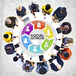 Multiethnic People Social Networking with Digital Devices