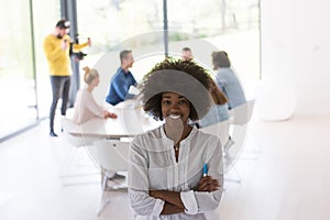 Multiethnic startup Business Team At A Meeting at modern office