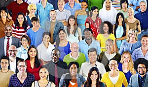 Multiethnic Variation Ethnicity Crowd People Concept