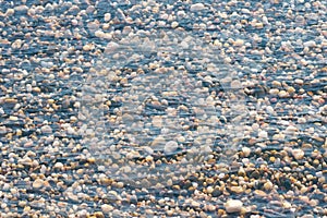 Multiexposure of stones and sea