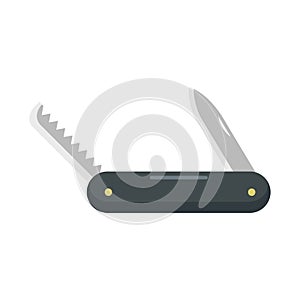 Multifunction knife icon, flat style