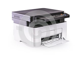 Multifunction printer isolated on white
