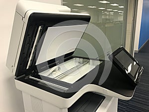 multifunction printer in office ready for use