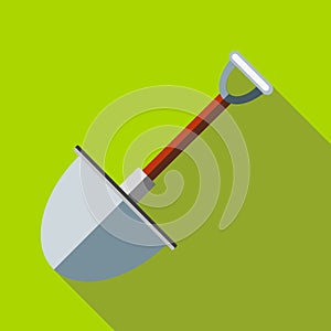 Multifunction spade icon, flat style