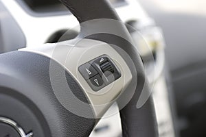 Multifunction steering wheel.