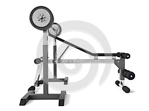 Multifunctional bench barbell weights