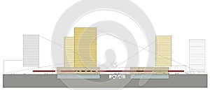 Multifunctional centre section