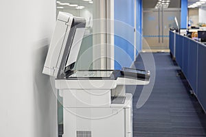 Multifunctional printer ready to use in scanning printing documents in office