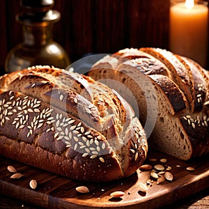 multigrain bread freshly baked bread, food staple for meals