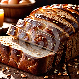 multigrain bread freshly baked bread, food staple for meals