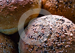 Multigrain Indian Brun Pav bread Loaves