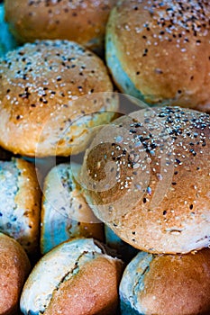 Multigrain Indian Brun Pav bread Loaves photo