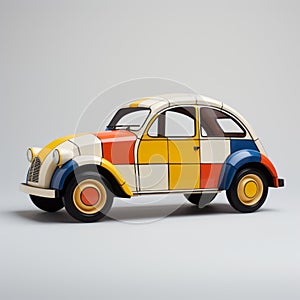 Multilayered Dimensions: A Colorful Car Inspired By Bauhaus Functional Design