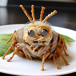 Multilayered Dolly Kei Bug Pasta: A Symbolist Creation photo