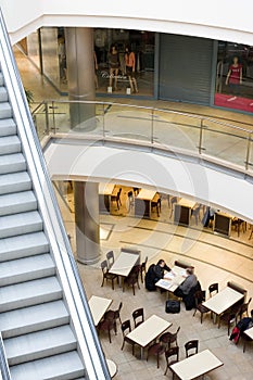 Multilevel shopping mall photo