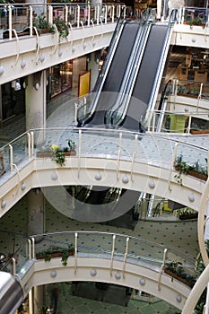 Multilevel shopping mall photo