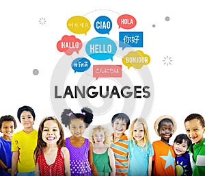 Multilingual Greetings Languages Concept photo