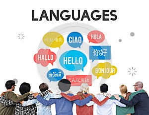 Multilingual Greetings Languages Diversity Concept