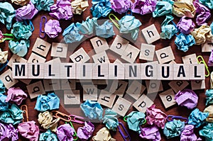 Multilingual word concept on cubes
