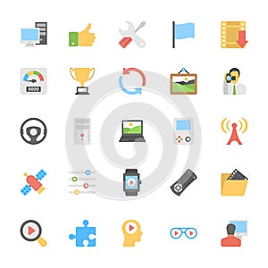 Multimedia Flat Colored Icons 6