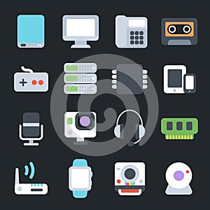 Multimedia Flat Icons