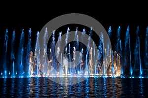 Multimedia fountain in Wroclaw