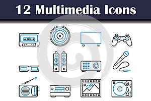 Multimedia Icon Set