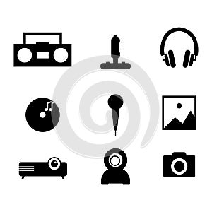 Multimedia icon vector design image