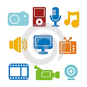 Multimedia icons