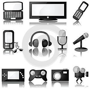 Multimedia icons