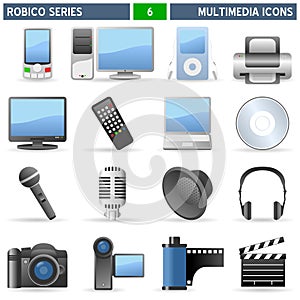 Multimedia Icons - Robico Series