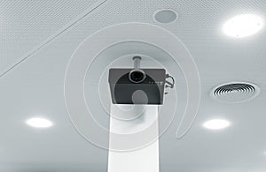 Multimedia projector on the ceiling