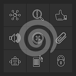 multimedia , sound , buttons , eps icons set vector