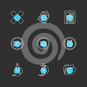 multimedia , sound , buttons , eps icons set vector