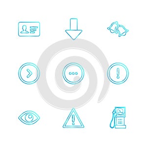 Multimedia , sound , buttons , eps icons set vector