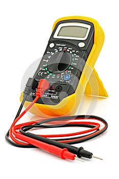 Multimeter with cables photo