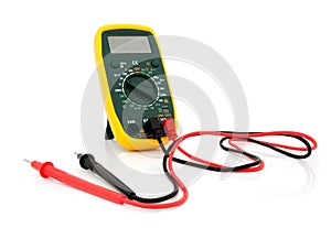 Multimeter with cables
