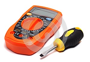 Multimeter and direct screwdriver